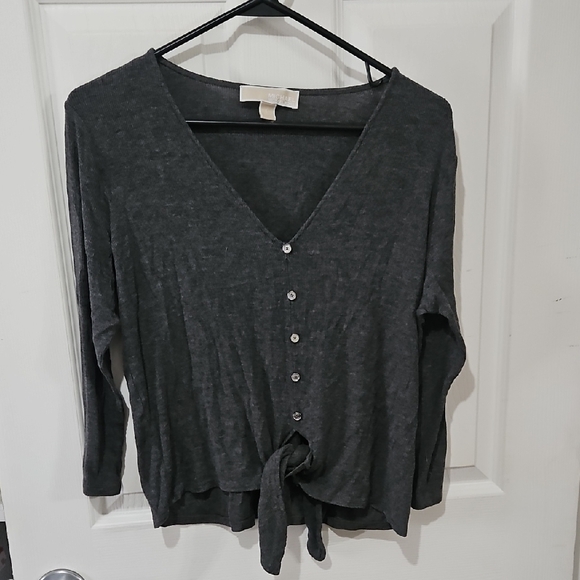 Michael Kors Tops - Bundle‎ Sale | 4 FOR $20| Michael Kors Charcoal Button-Down Shirt